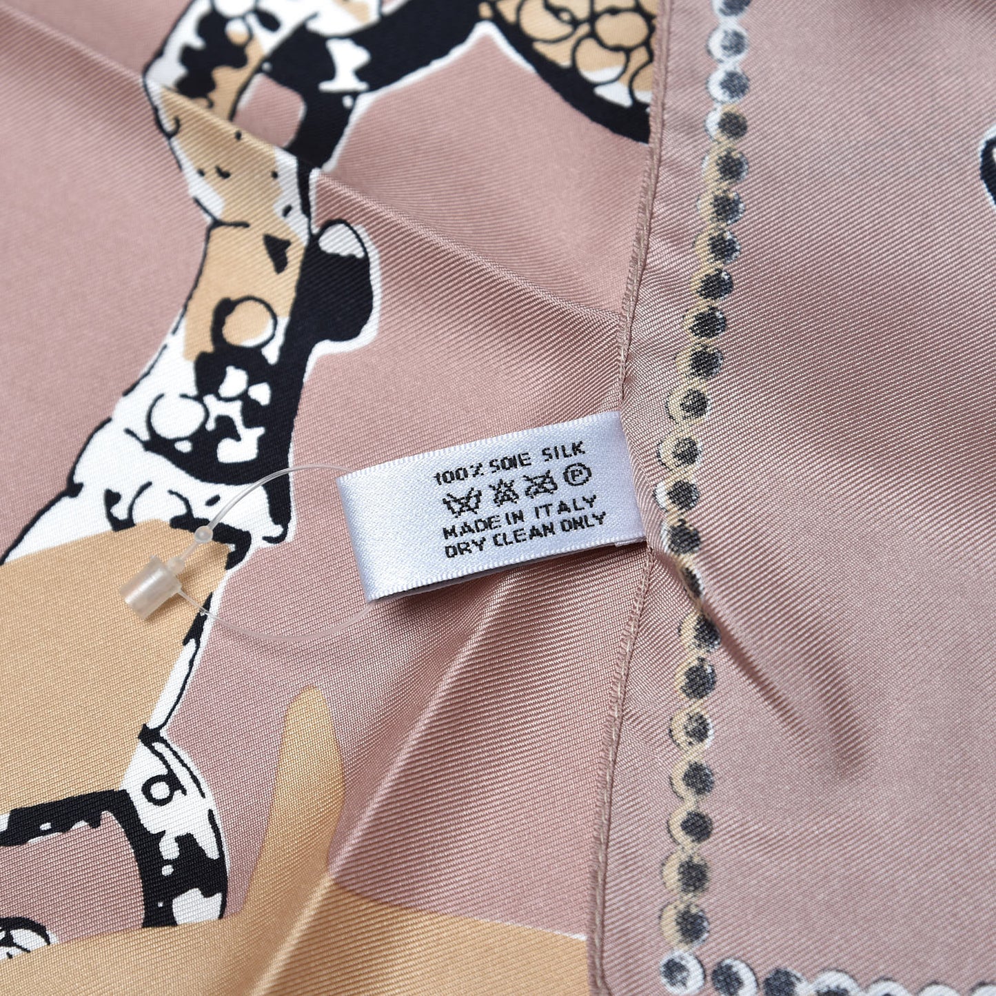 Silk Dior's Victim Print Square Scarf Pink
