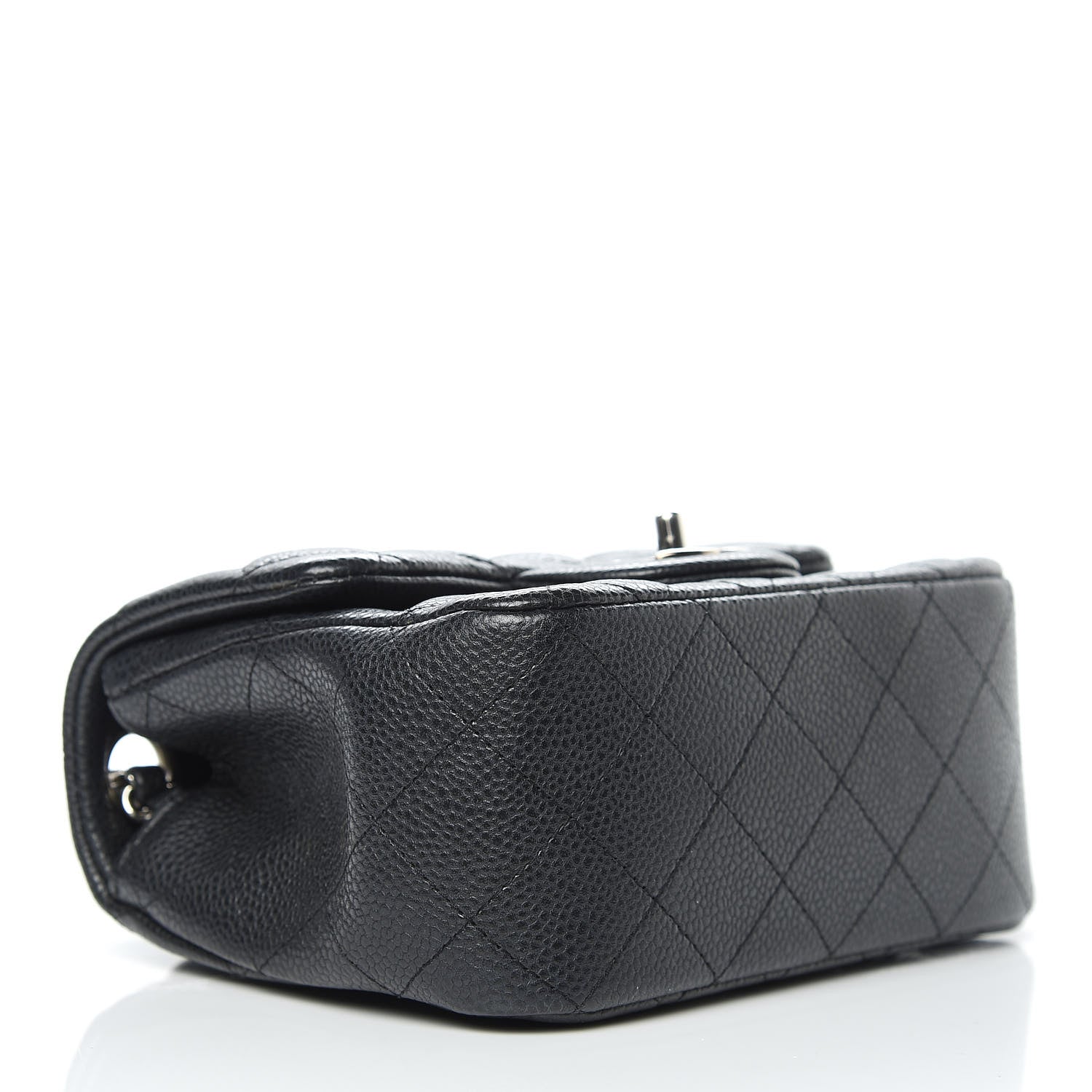 Chanel Pearly Caviar Quilted Mini Square Flap Black 3 of 10
