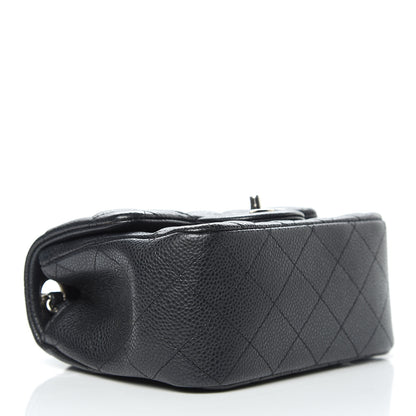 Chanel Pearly Caviar Quilted Mini Square Flap Black 3 of 10