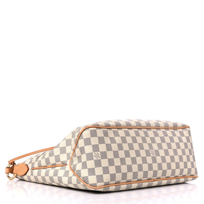 Louis Vuitton Damier Azur Delightful MM Rose Ballerine 4 of 14