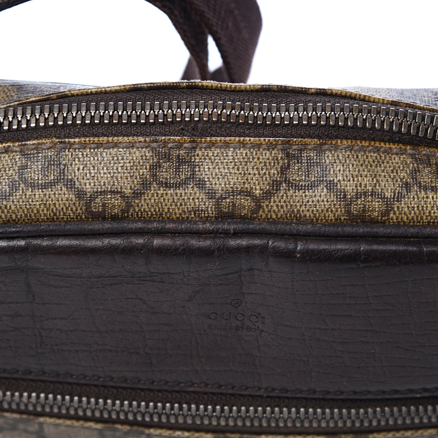 GG Plus Monogram Shoulder Bag Dark Brown