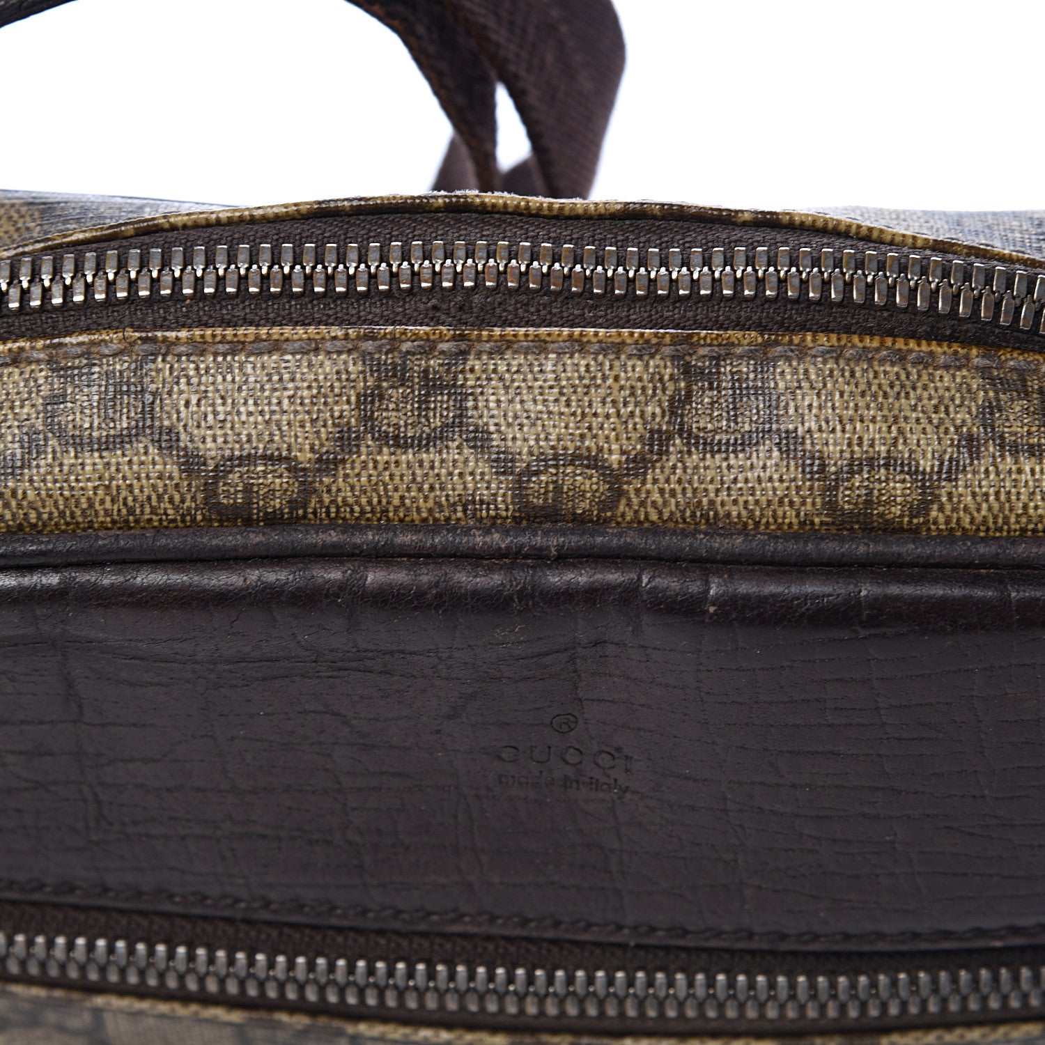 Gucci GG Plus Monogram Shoulder Bag Dark Brown 12 of 15