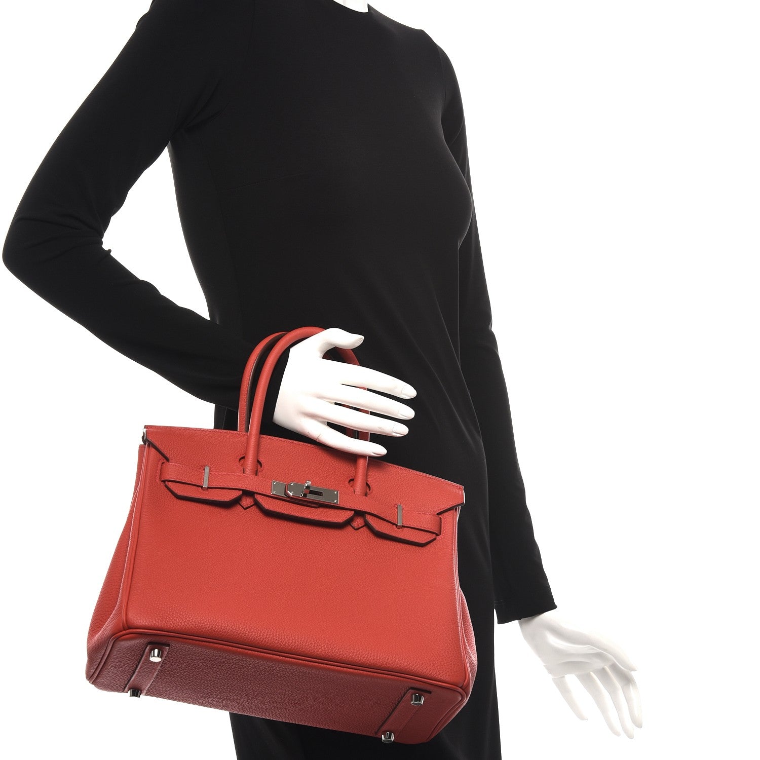 Hermes Togo Birkin 30 Geranium 2 of 21