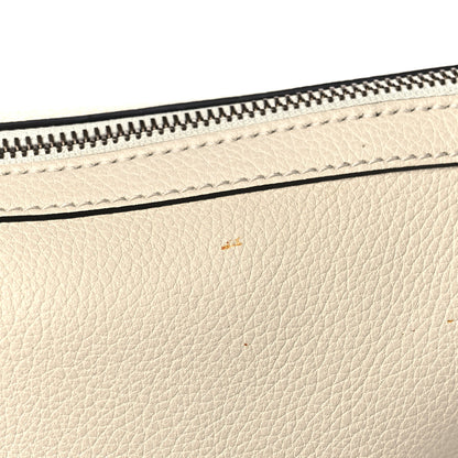 Gucci Grained Calfskin Logo Half Moon Hobo White 11 of 13