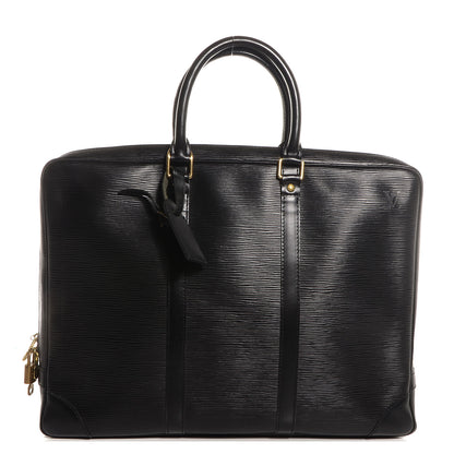 Louis Vuitton Epi Porte-Documents Voyage Briefcase Black 1 of 7