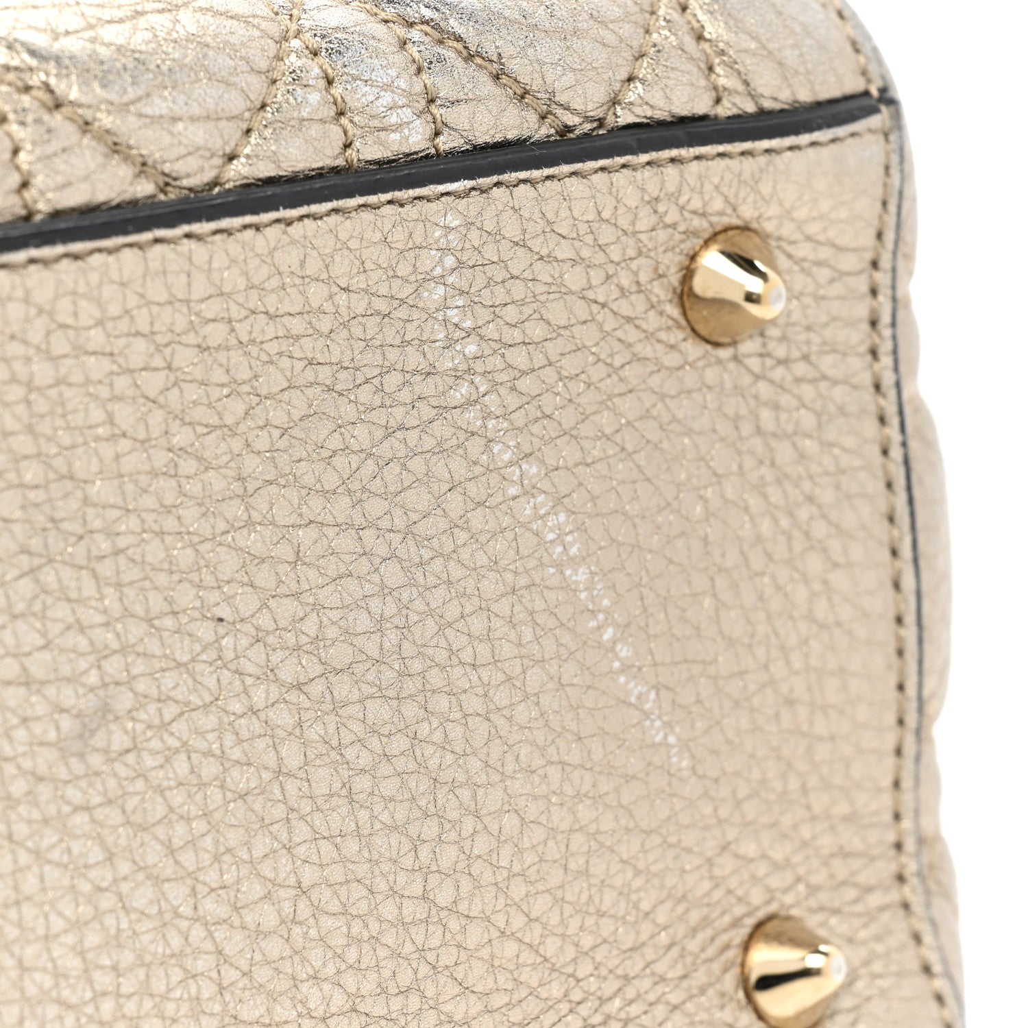 Christian Dior Metallic Grained Calfskin Cannage Medium Supple Lady Dior Gold 25 of 28