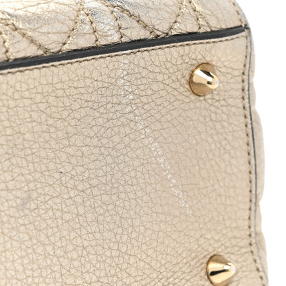 Christian Dior Metallic Grained Calfskin Cannage Medium Supple Lady Dior Gold 25 of 28