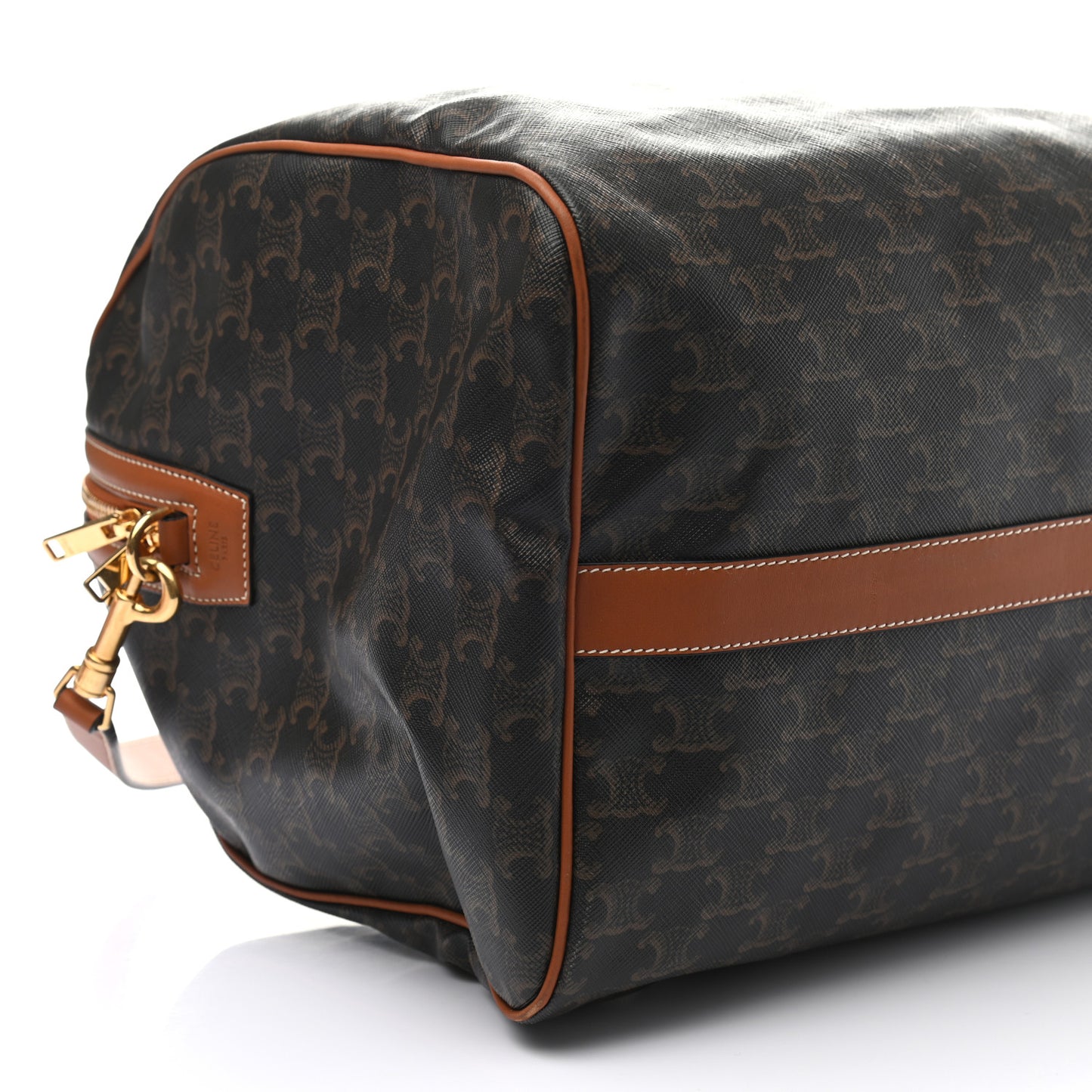 Triomphe Canvas Large Voyage Duffle Tan