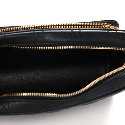 Christian Dior Supple Calfskin Caro Double Pouch Black 5 of 13