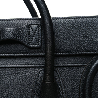 Celine Drummed Calfskin Micro Luggage Black 11 of 12