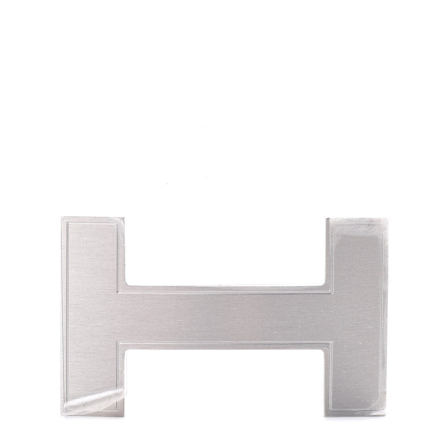 Brushed Palladium 32mm Quizz H Belt Buckle