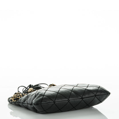 Chanel Lambskin Stitched Tassel Crossbody Black 4 of 11