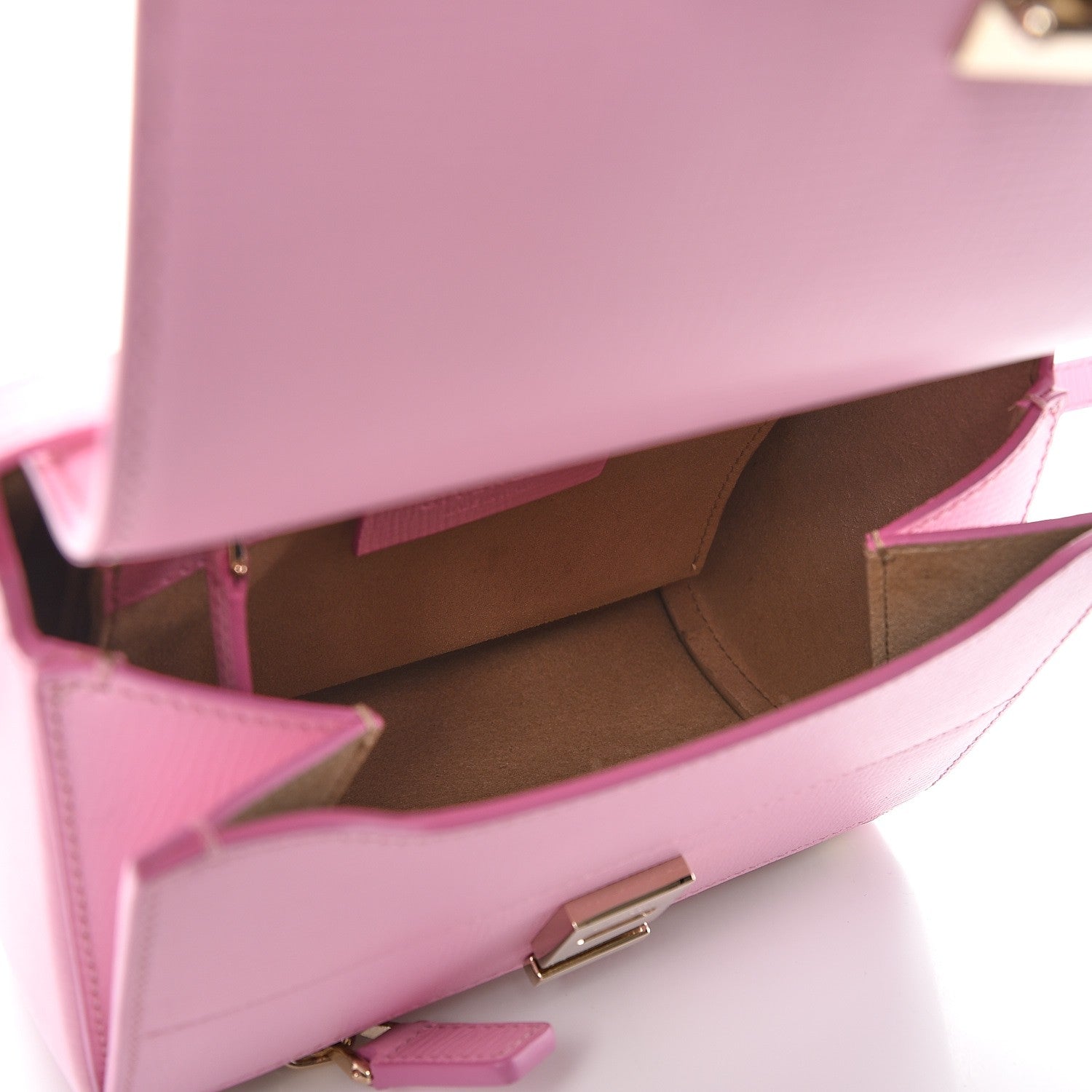 Givenchy Textured Calfskin Mini Pandora Box Crossbody Bag Bright Pink 6 of 9
