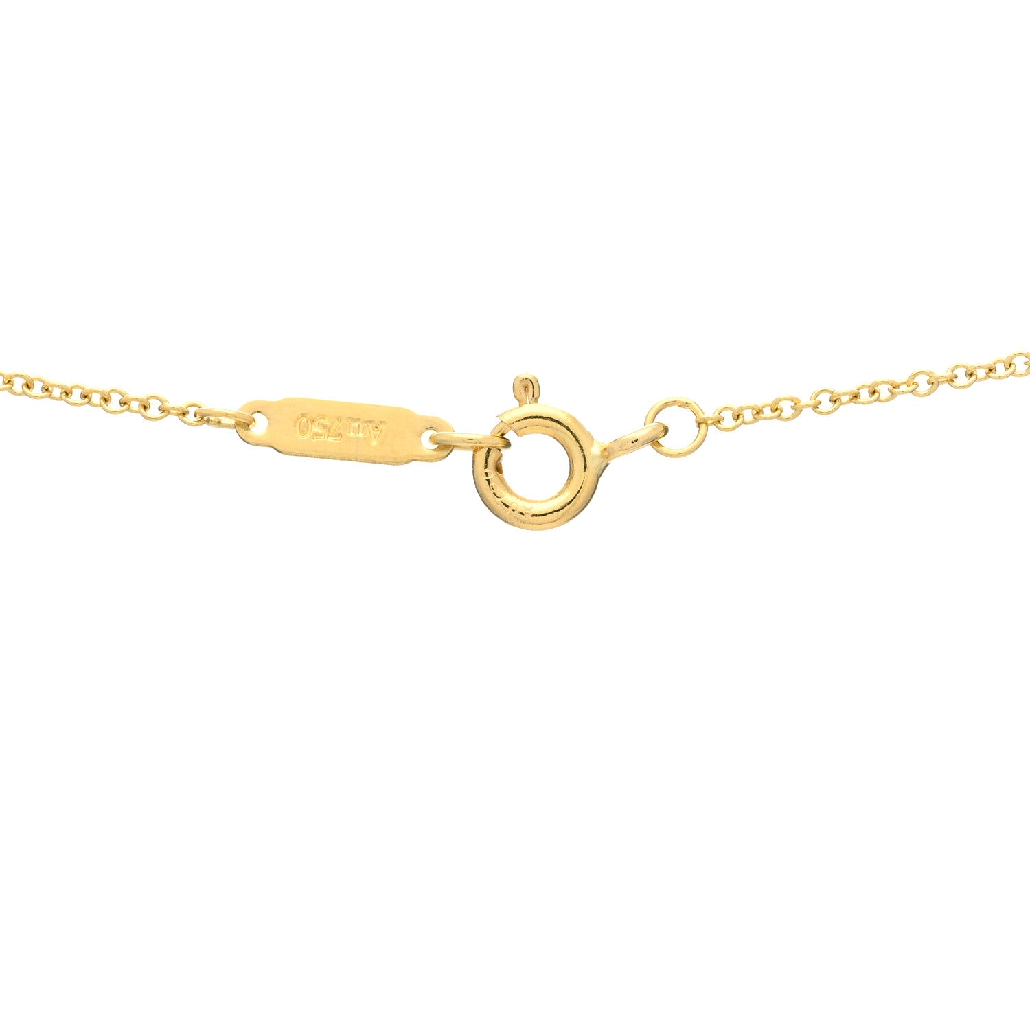 Tiffany 18K Yellow Gold Diamond Atlas Pierced Pendant Necklace 4 of 5