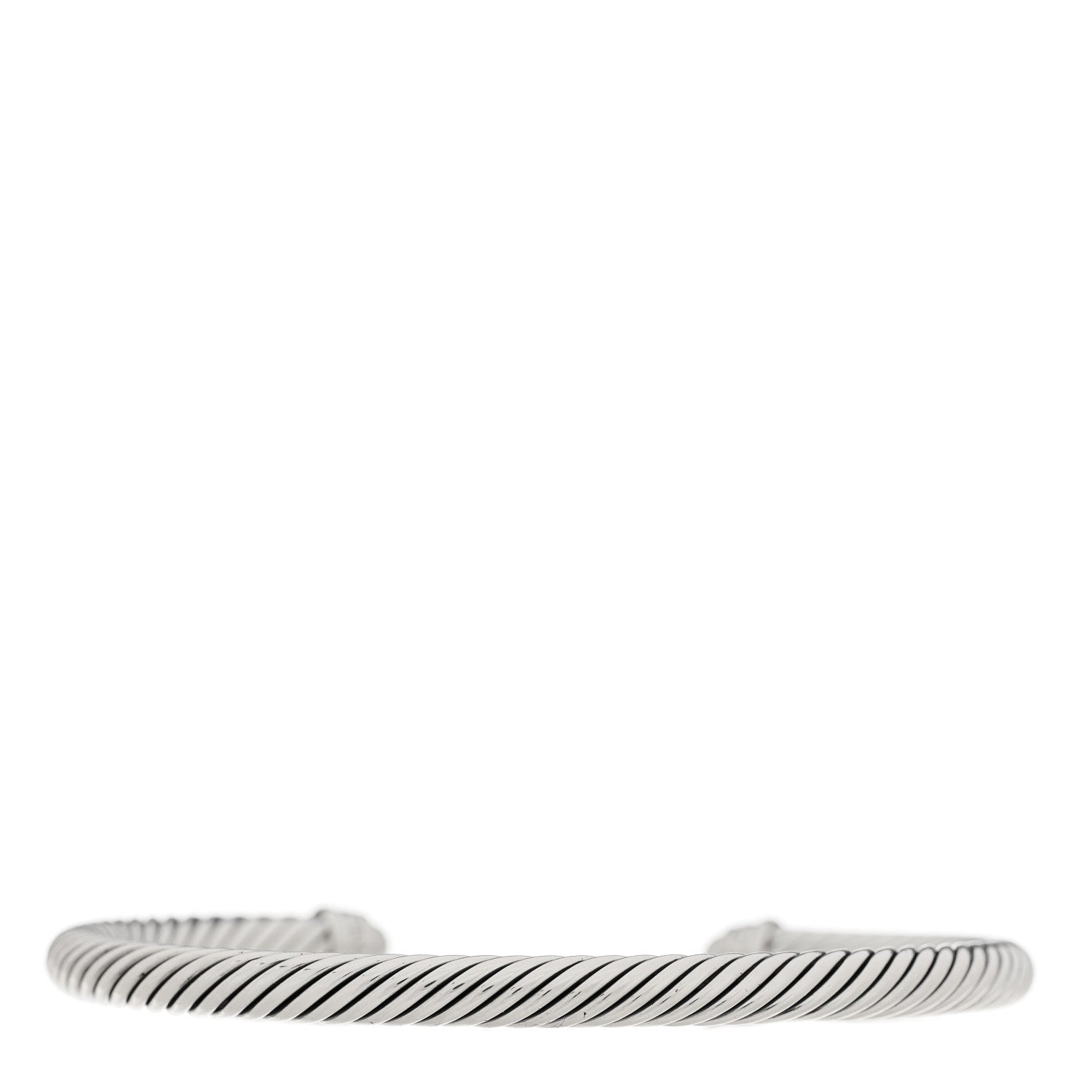 David Yurman Sterling Silver Diamond Pearl 5mm Cable Classics Bracelet 2 of 4