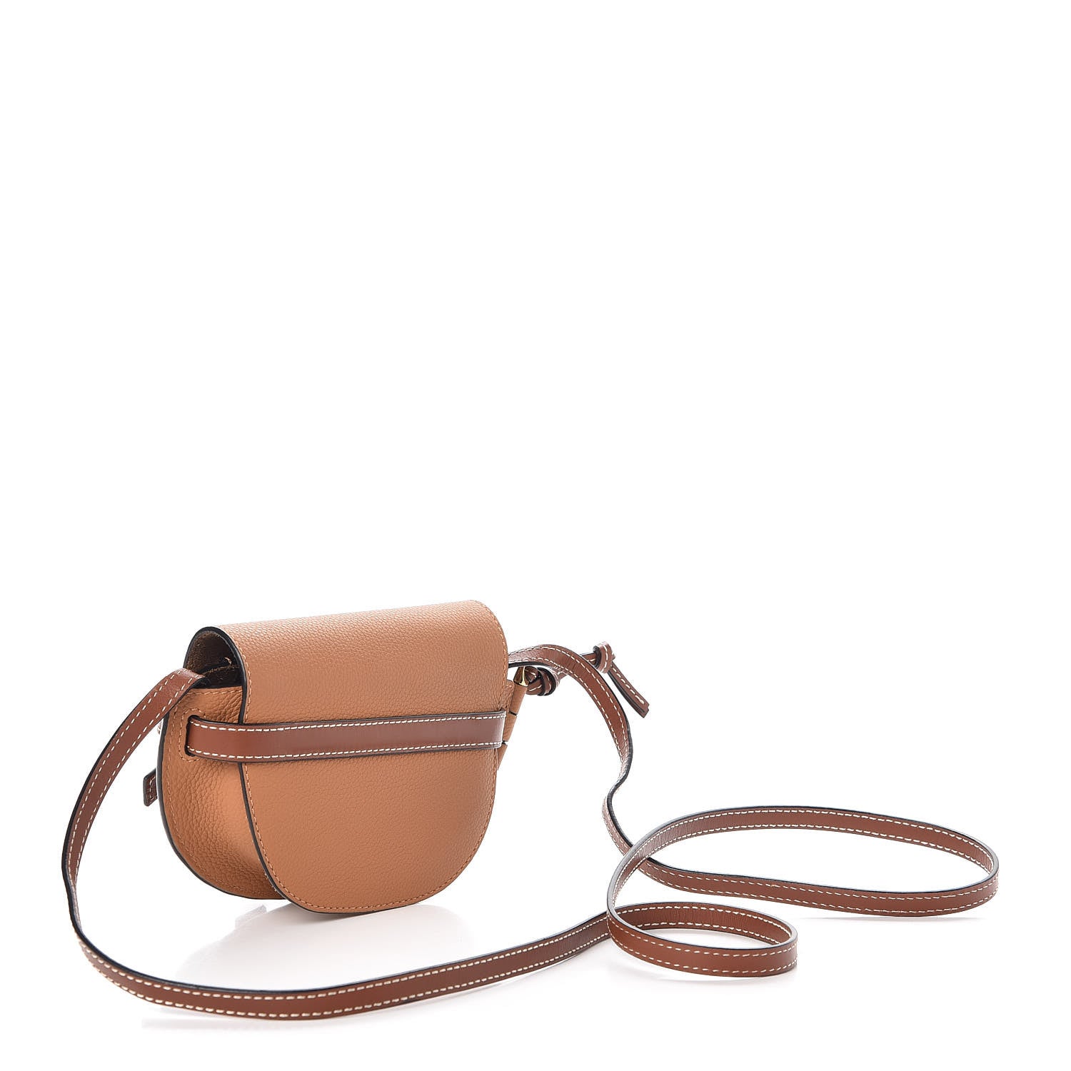 Loewe Grained Calfskin Mini Gate Crossbody Bag Caramel Pecan 4 of 11