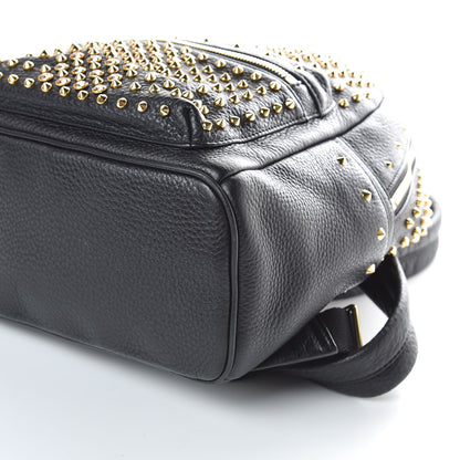 MCM Grainy Lambskin Crystal Studded Small Stark Backpack Black 8 of 8