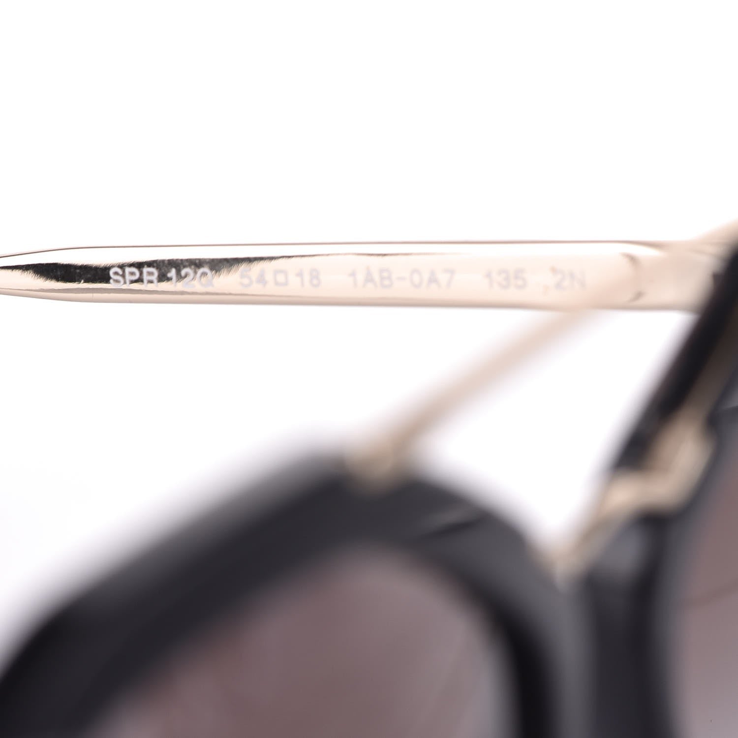 Prada Acetate Metal Cinema Sunglasses SPR 12Q Black 5 of 7