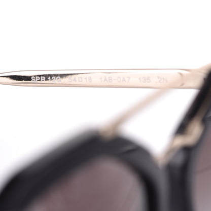 Prada Acetate Metal Cinema Sunglasses SPR 12Q Black 5 of 7