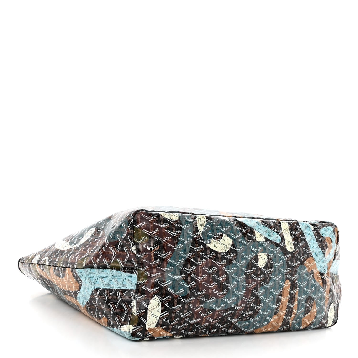 Goyard Goyardine Saint Louis Lettres Camouflage GM Black Blue 5 of 11