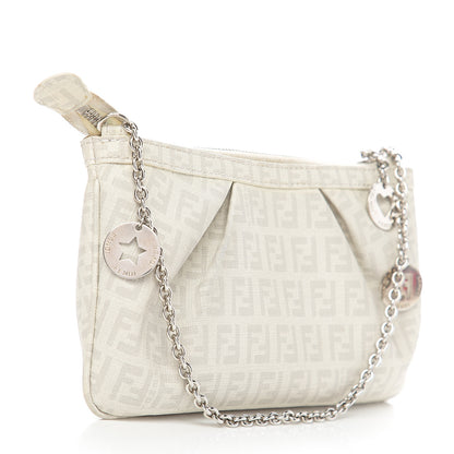 Fendi Zucchino Spalmati Forever Pochette White 2 of 11