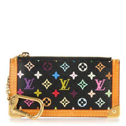 Louis Vuitton Monogram Multicolor Key Pouch Black 1 of 8