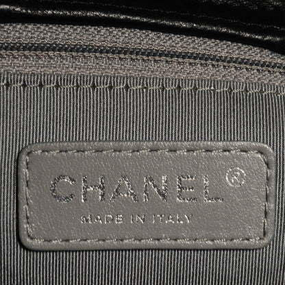 Chanel Calfskin Coco Bengal Open Accordion Tote Black 6 of 7