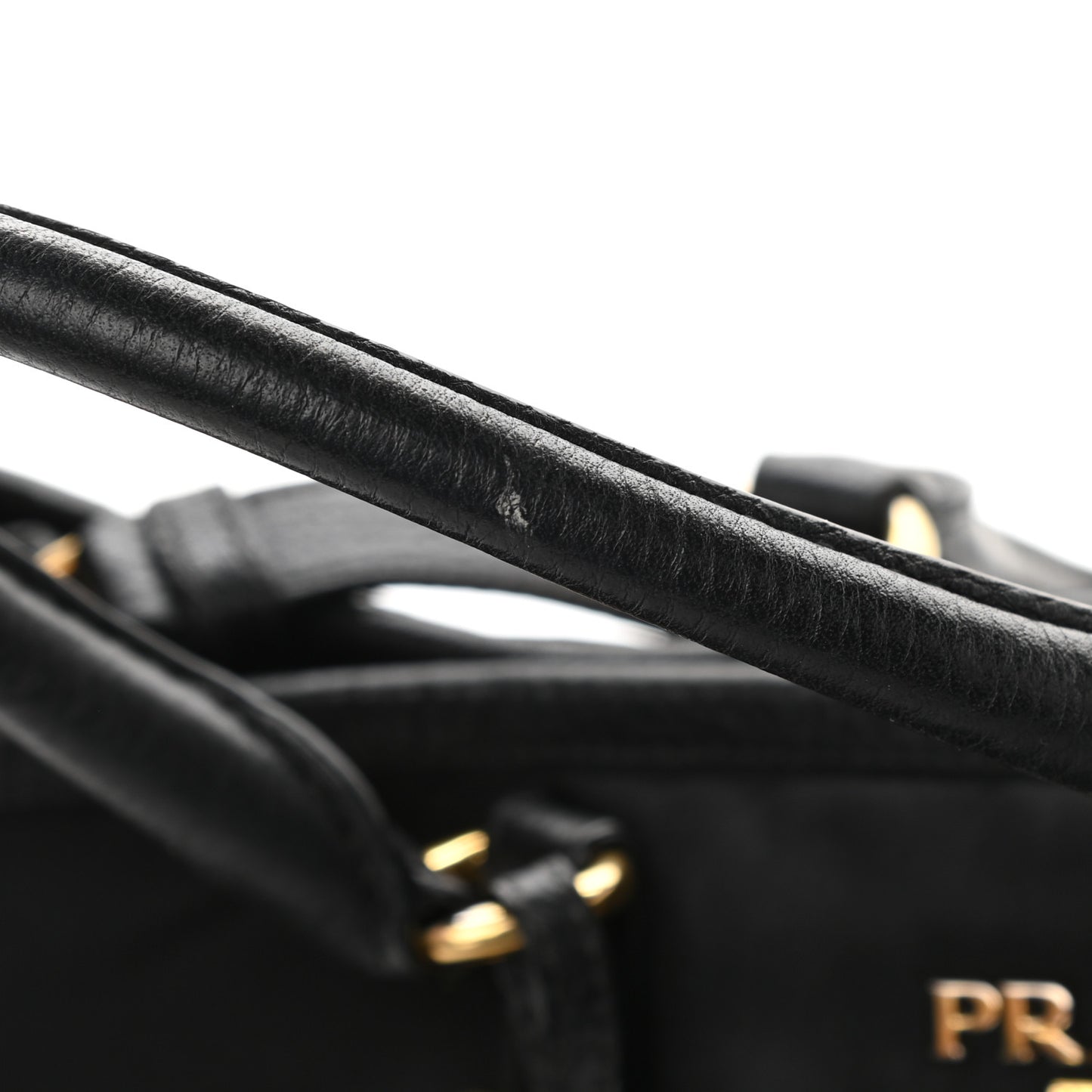 Tessuto Nylon Saffiano Tote Black