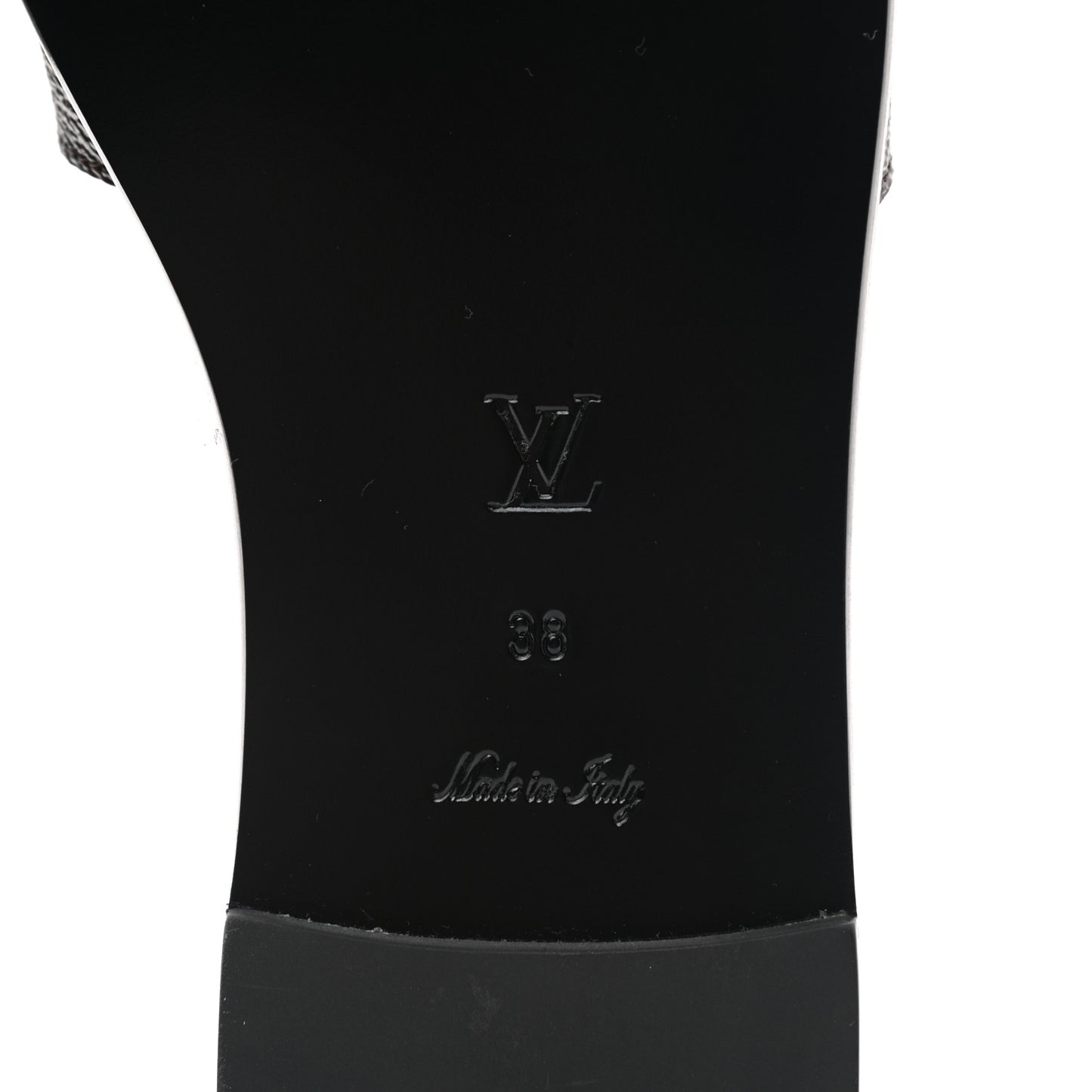 Patent Monogram Lock It Flat Mules 38