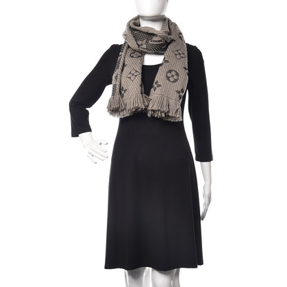 Louis Vuitton Wool Silk Logomania Scarf Verone 2 of 4