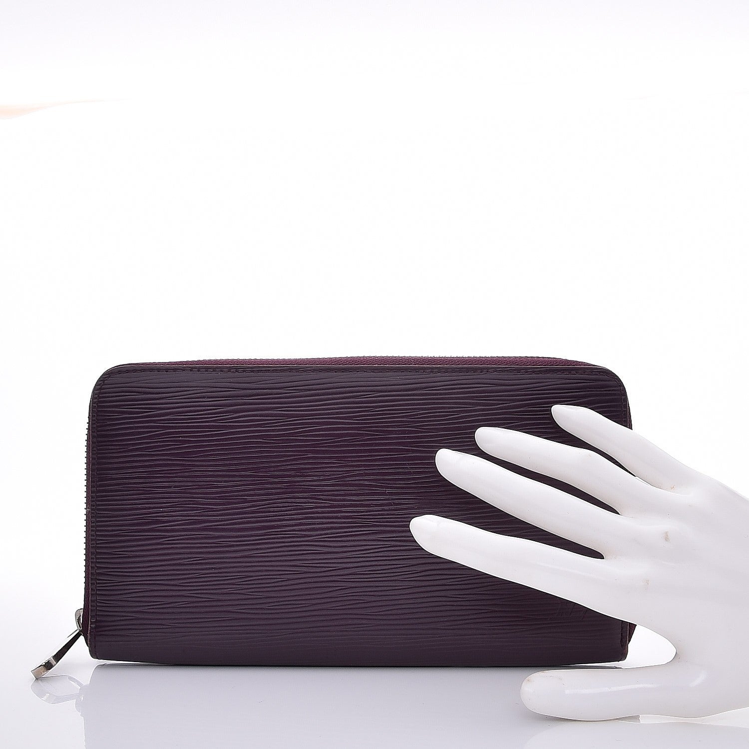 Louis Vuitton Epi Zippy Organizer Wallet Cassis 2 of 8