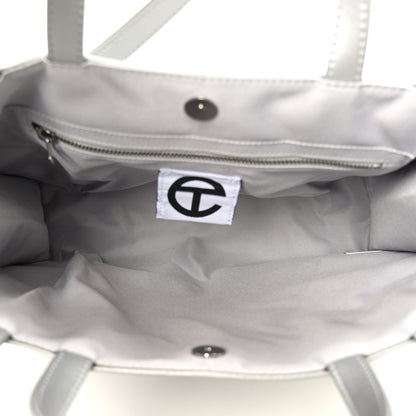 Telfar Metallic Vegan Leather Medium Shopping Bag Silver 5 of 10