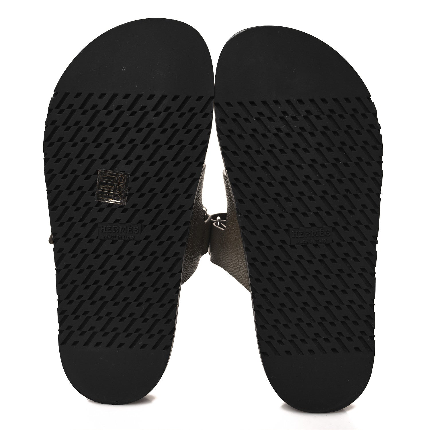 Hermes Epsom Womens Chypre Sandals 37.5 Etoupe 5 of 8