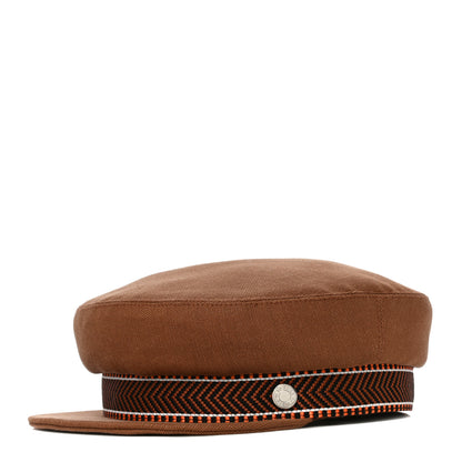 Hermes Cotton Hemp Cavale Cap 57 Gold 1 of 7