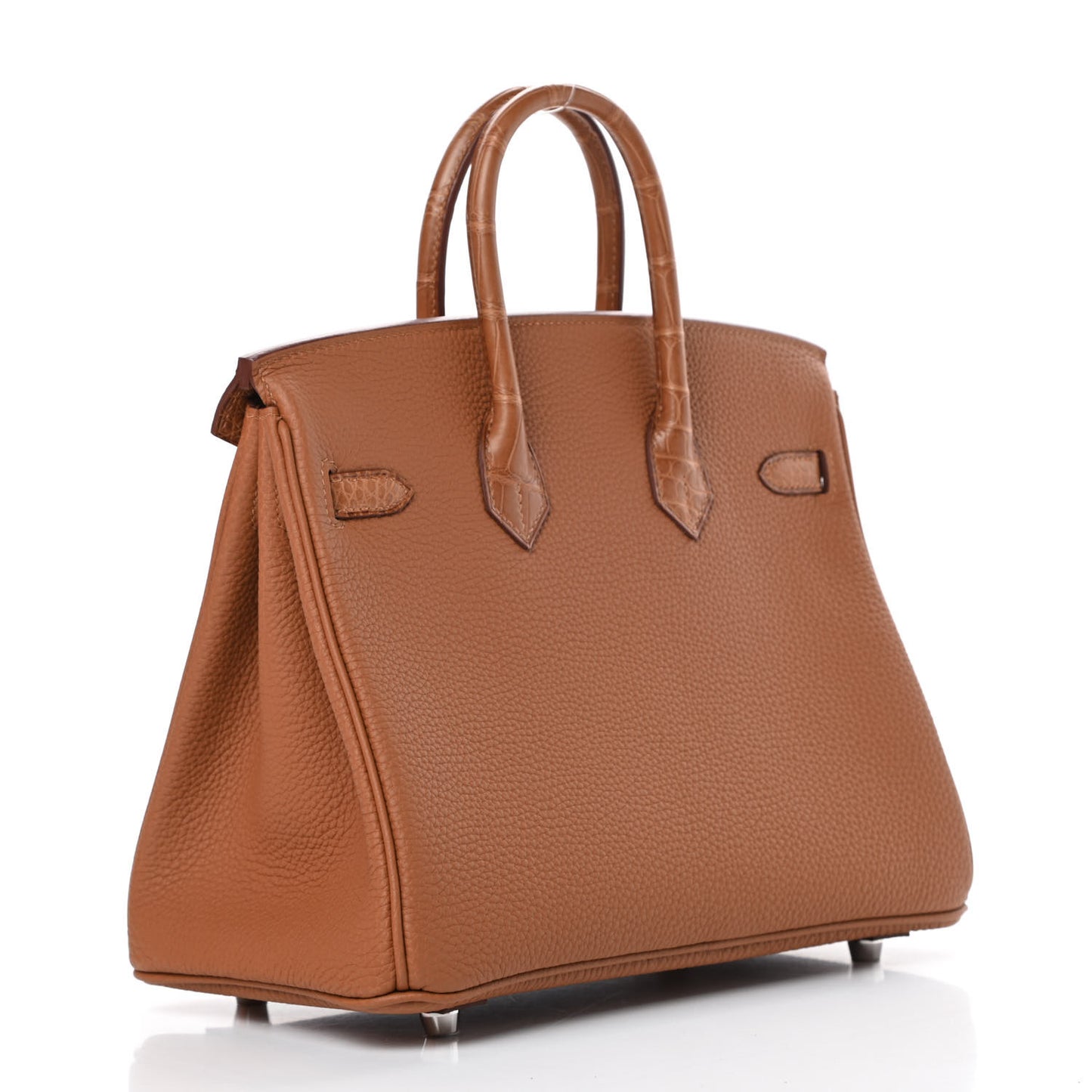 Togo Matte Alligator Birkin Touch 25 Gold