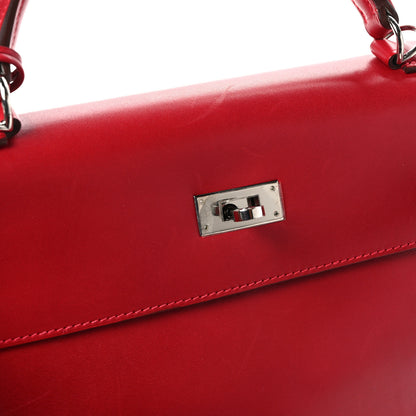 Hermes Tadelakt Kelly Retourne 32 Rouge Vif 15 of 15