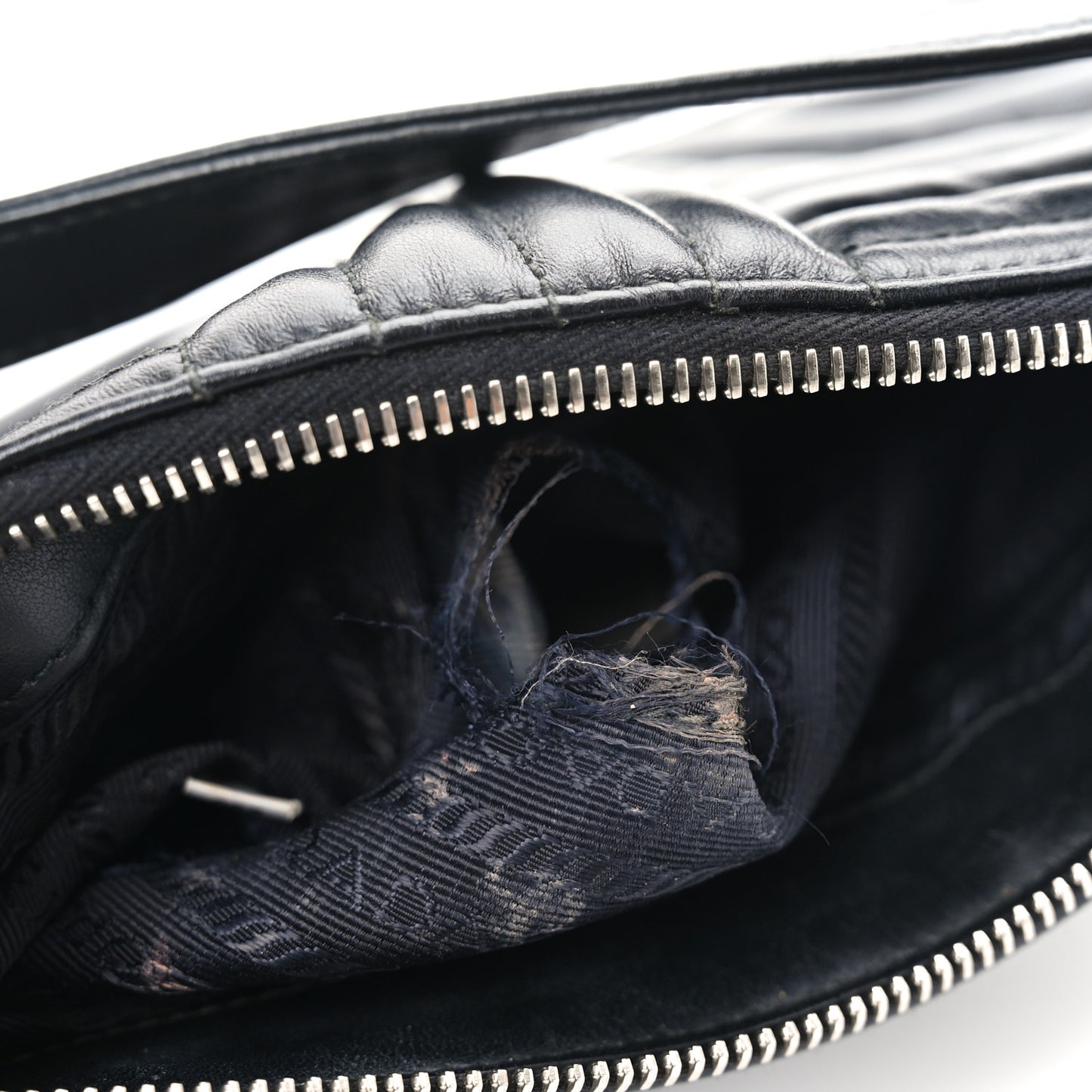 Soft Calfskin Impunture Diagramme Belt Bag Black