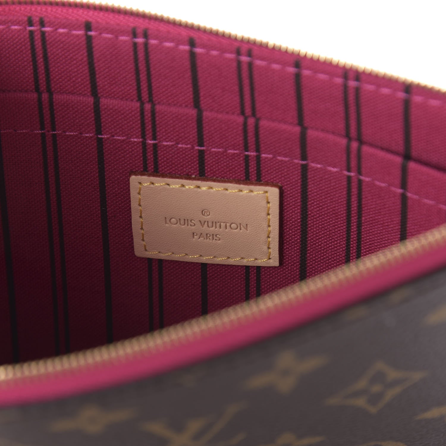 Louis Vuitton Monogram Neverfull MM GM Pochette Pivoine 8 of 10