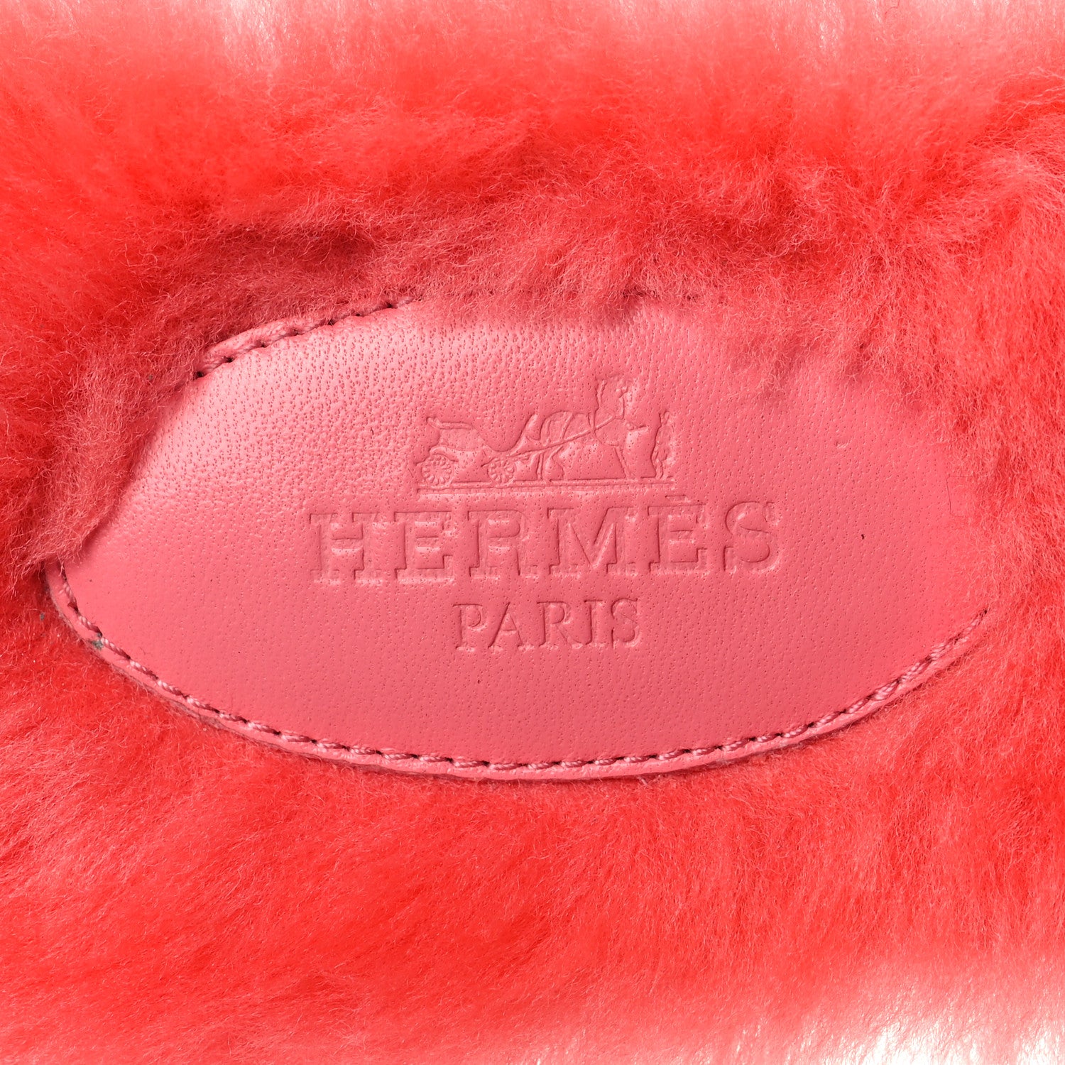 Hermes Woolskin Oran Sandals 38 Rose Du Desert 7 of 8