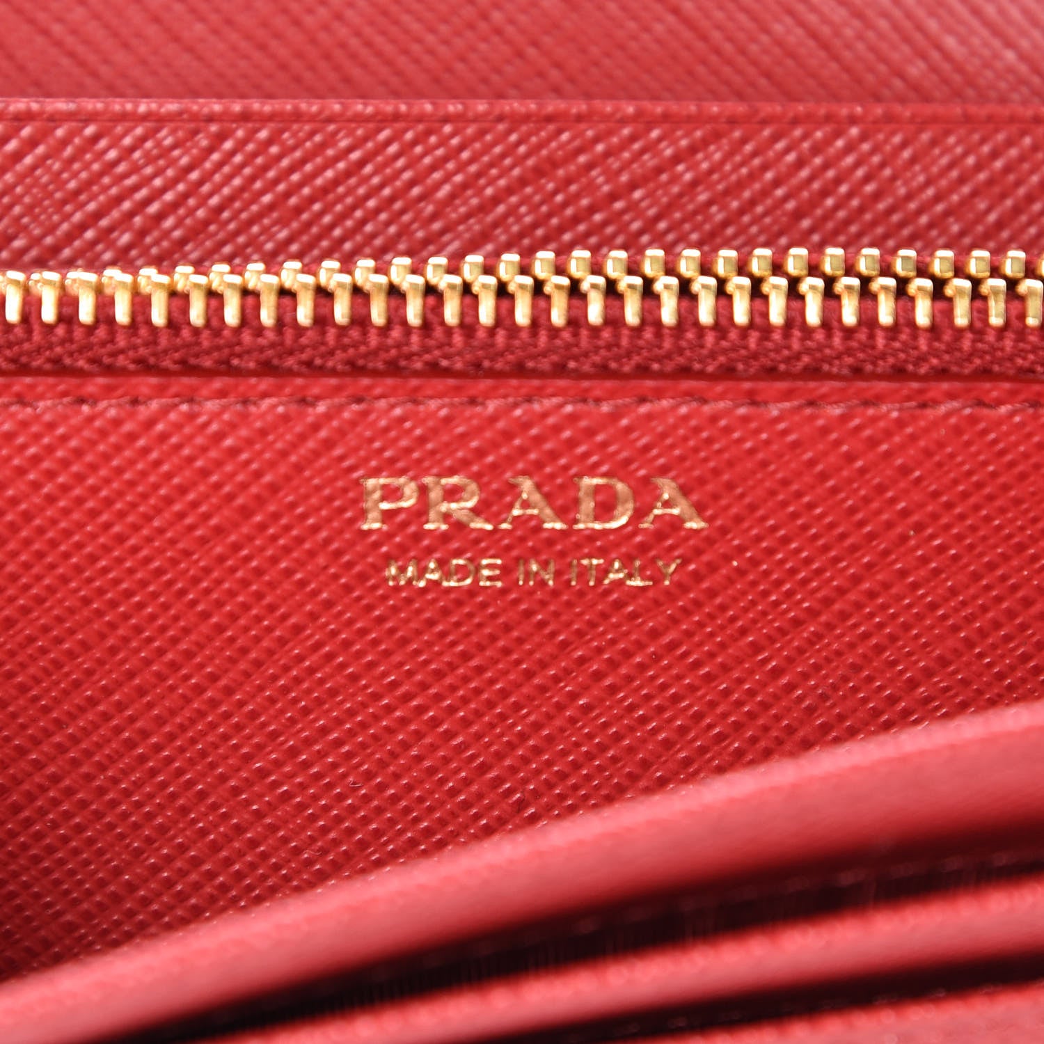 Prada Saffiano Metal Continental Flap Wallet Fuoco 6 of 12