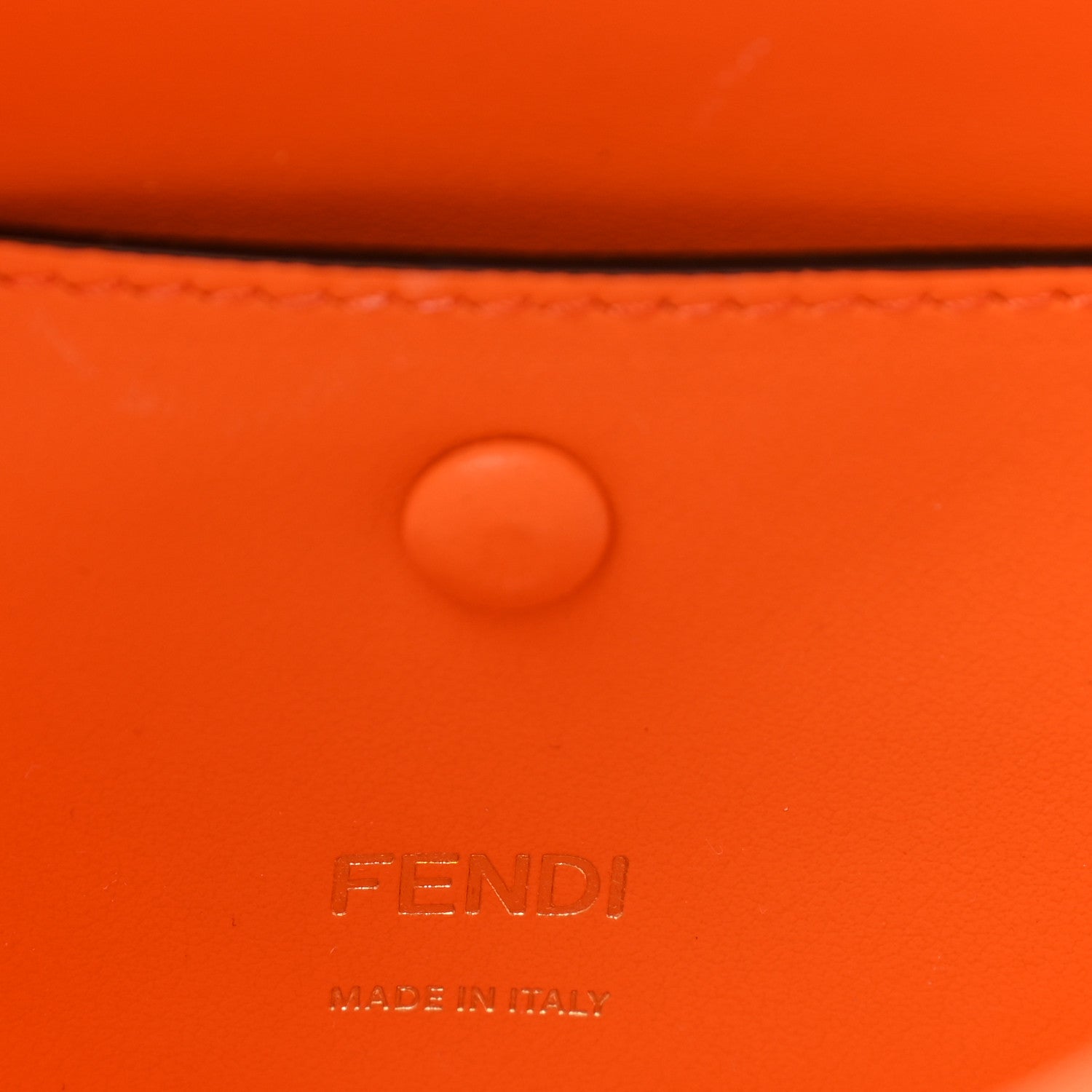 Fendi TPU FF Vitello Century F is Fendi Small Kan I Shoulder Bag Aranciata 6 of 9