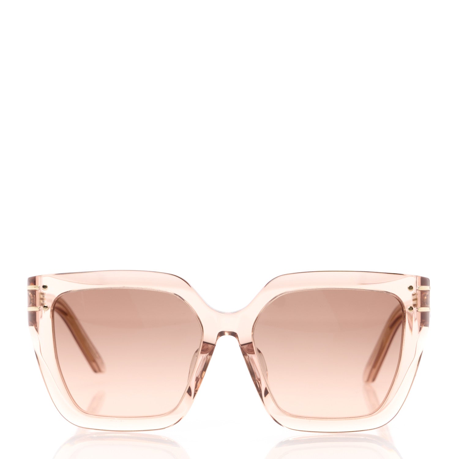 Christian Dior Acetate Diorsignature S10F Square Sunglasses Transparent Pink 2 of 9