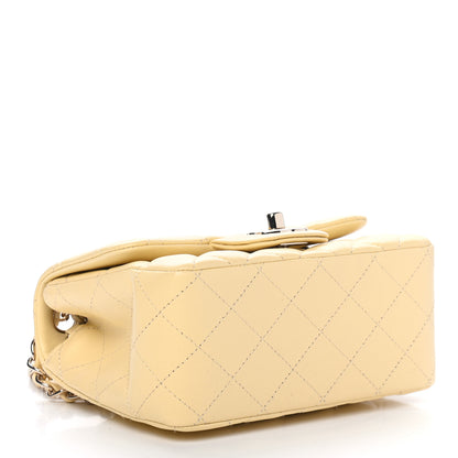 Chanel Lambskin Quilted Mini Square Flap Light Yellow 2 of 4