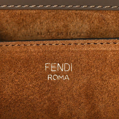 Fendi Vitello King Luxor Fendi Touch Shoulder Bag Tartufo 6 of 8