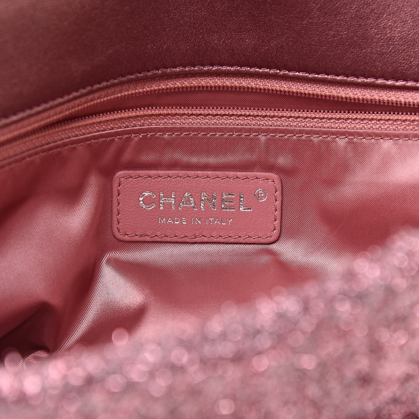 Lurex Knit Medium Pluto Glitter Flap Pink