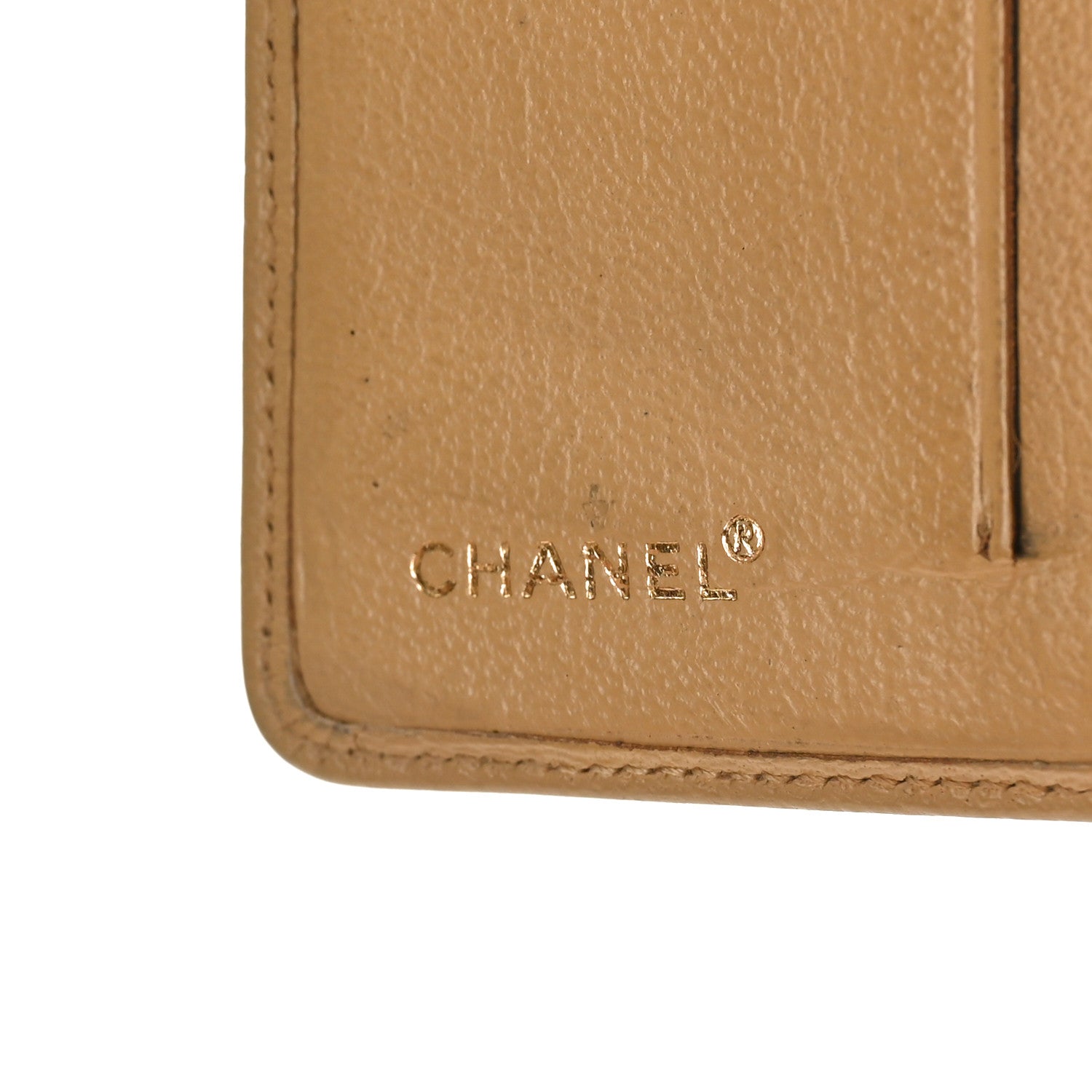 Chanel Goatskin Card Holder Wallet Beige 6 of 9