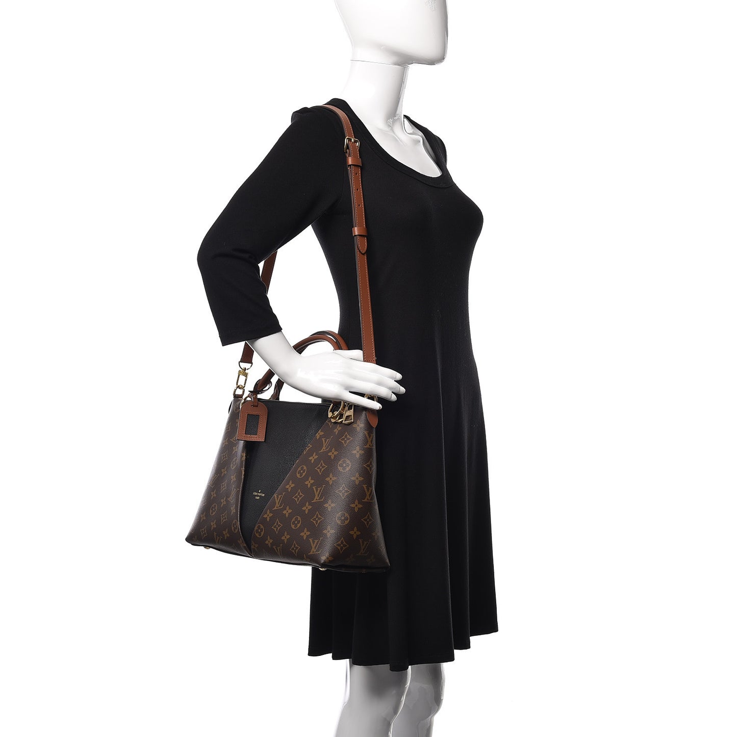 Monogram V Tote MM Black