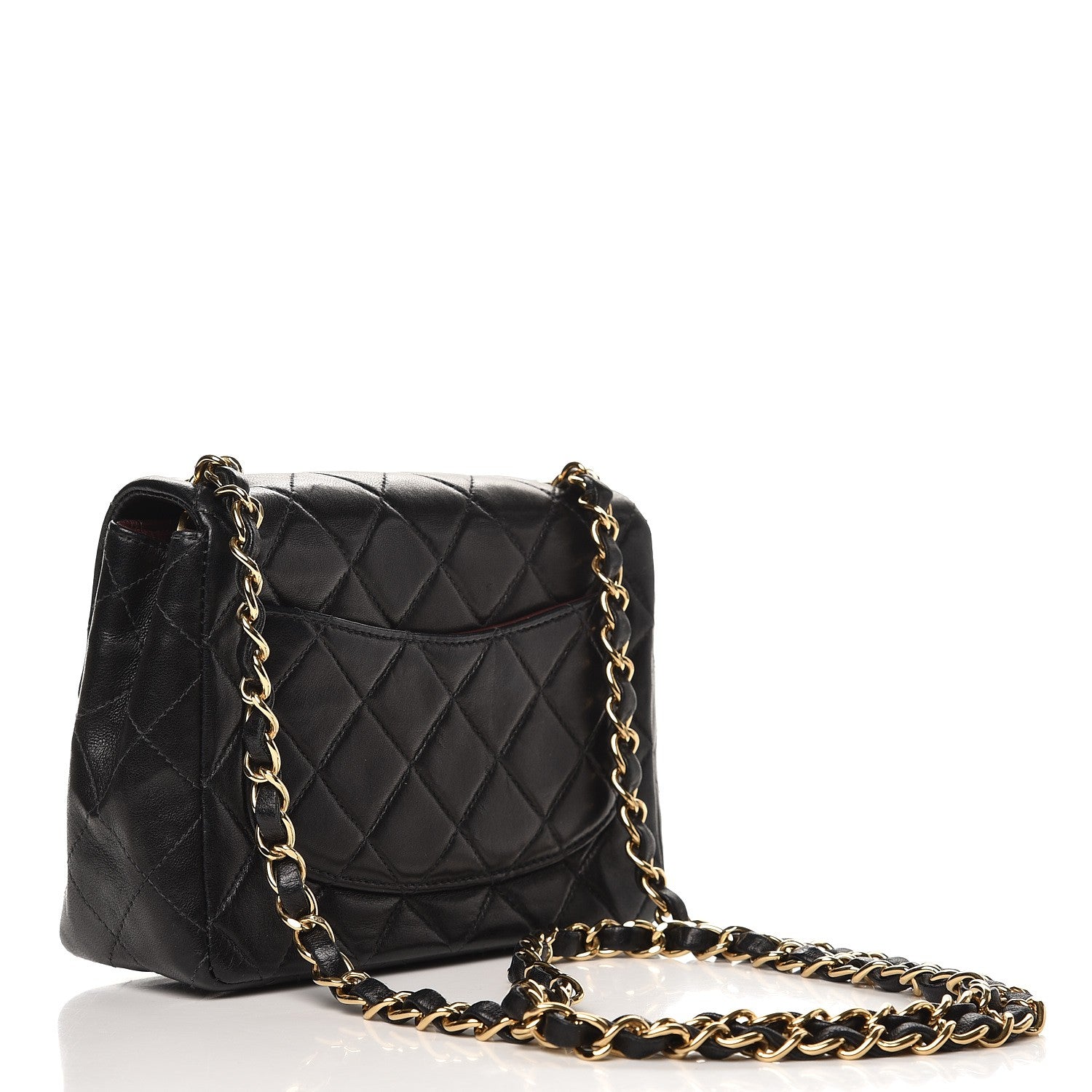 Chanel Lambskin Quilted Mini Square Flap Black 3 of 7