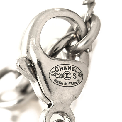 Chanel Crystal Pearl CC Bracelet Silver 5 of 5