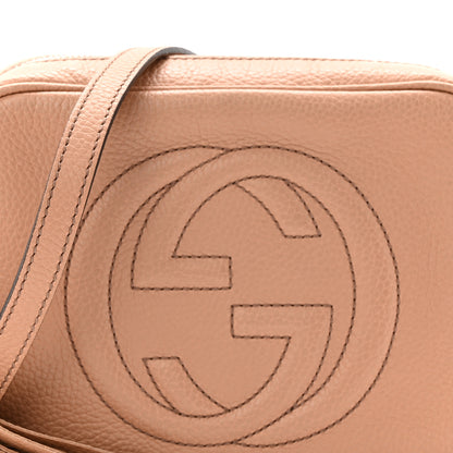 Gucci Pebbled Calfskin Small Soho Disco Bag Camelia 8 of 10